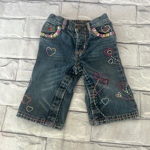 Baby Gap embroidery jeans 6-12 infant